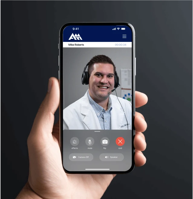 The Amaze™ app showing a member's healthcare benefits